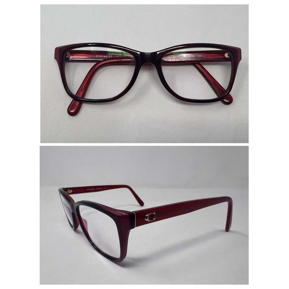 Coach Eyeglass Frames HC 6129 52-16-140 Berry Laminate 5532